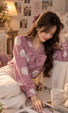 ALB-044-03 - شومیز پاپیونی طرحدار