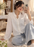 شومیز مرواریدی مروارید دوزی؛ ظریف و دخترونه تنوع انتخاب سایز سایز ۱ سایز۲