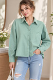 شومیز باکسی دخترانه کتان ALB-092-095